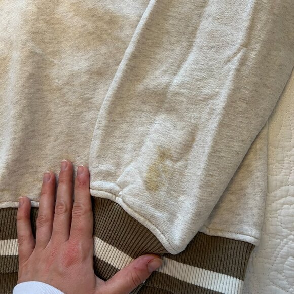 Roots Cabin Crewneck Sweatshirt Heathered Oatmeal - Picture 5 of 9